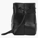 Bottega Veneta Drawstring Cassette Mini Intreccio Black