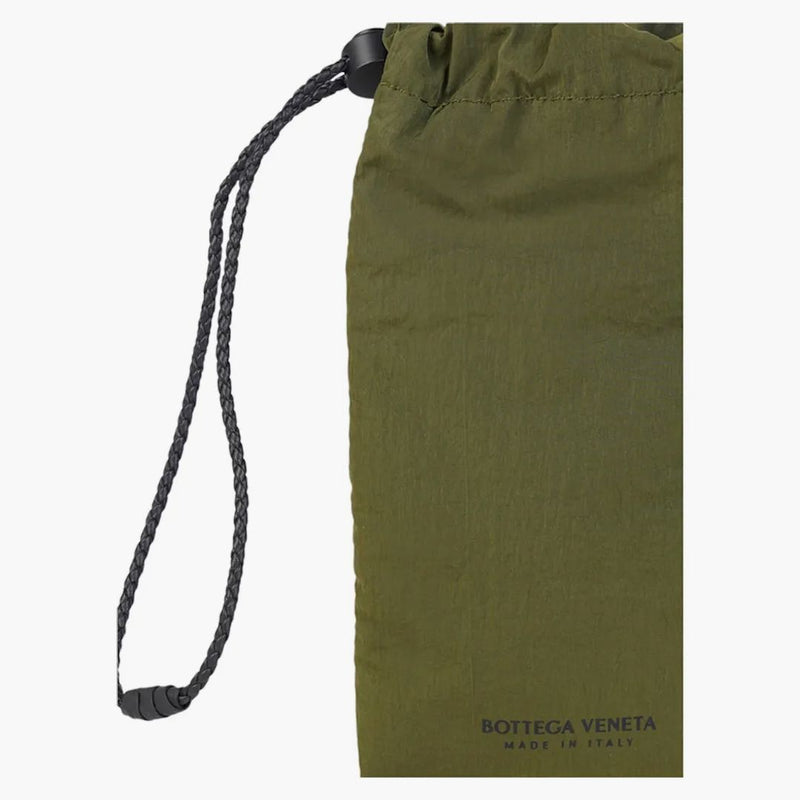 Bottega Veneta Drawstring Pouch Khaki/Black