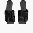 Bottega Veneta Flat Sandal Black Leather