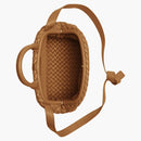 Bottega Veneta handle intrecciato top handle small camel