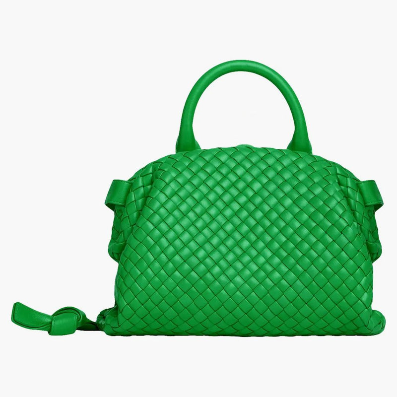 Bottega veneta rukojeť intrecciato top rukojeť malý papoušek