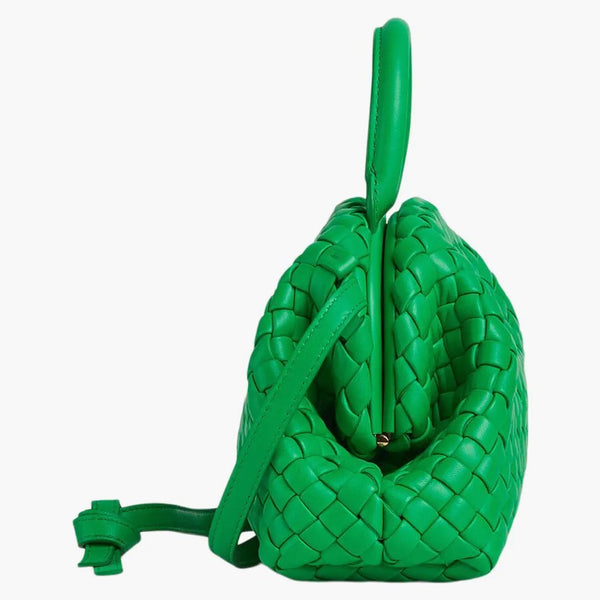 Bottega Veneta Handle Padded Intreccio Top Handle Mini Parakeet