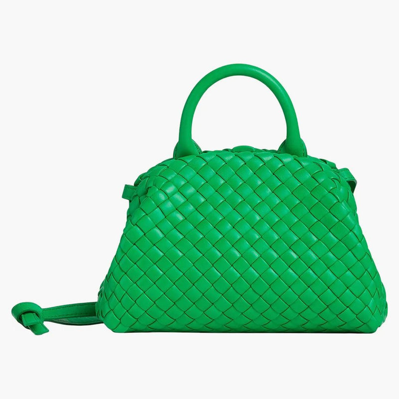 Bottega Veneta Handle Padded Intreccio Top Handle Mini Parakeet