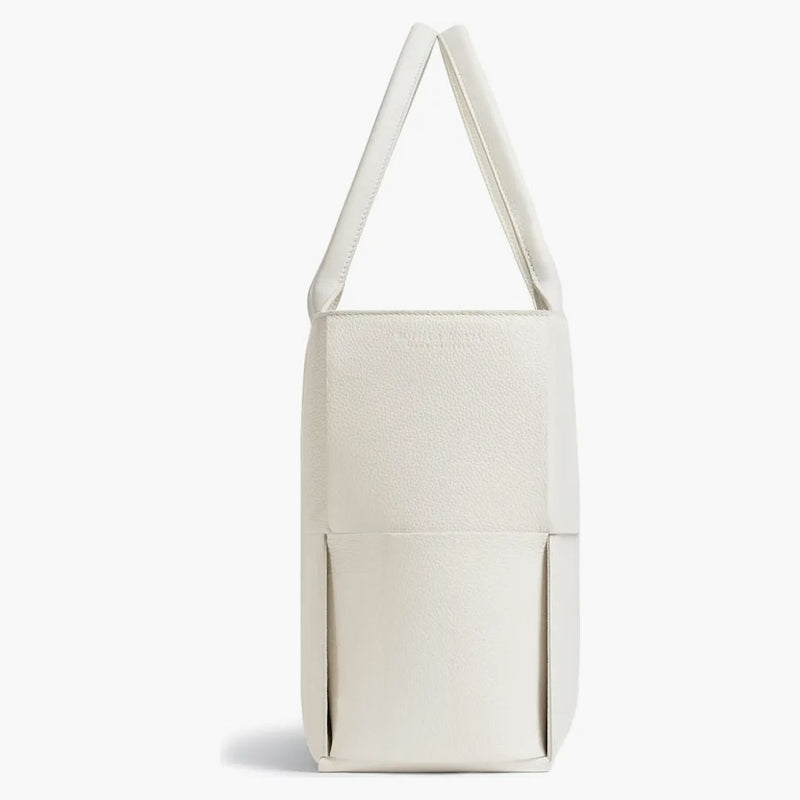 Bottega Veneta Intrecciato Arco Dead Medium White