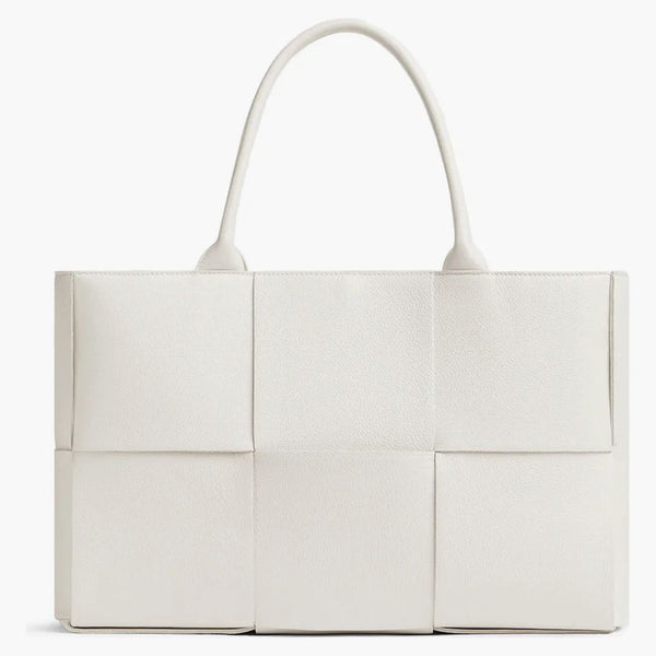 Bottega Veneta Intrecciato Arco Dead Medium White