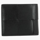 Bottega Veneta Intrecciato Bifold Wallet Black/Silver