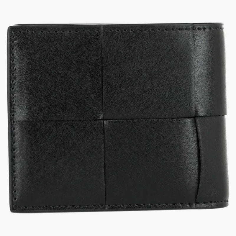 Bottega Veneta Intrecciato Bifold Wallet Black/silver