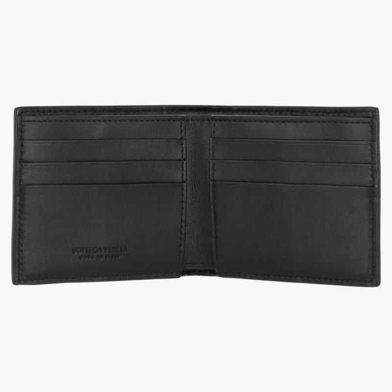 Bottega Veneta Intrecciato Bifold Wallet Black/silver