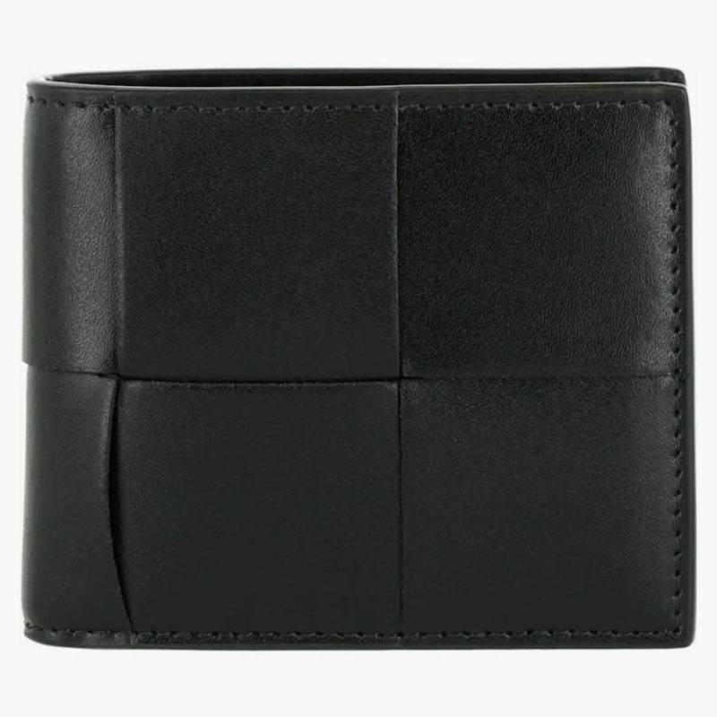 Bottega Veneta Intrecciato Bifold Wallet Black/silver