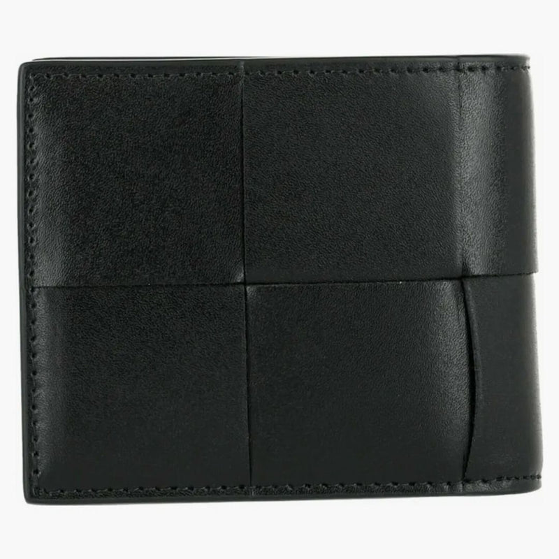 Bottega Veneta Intrecciato Bifold Wallet Black/silver