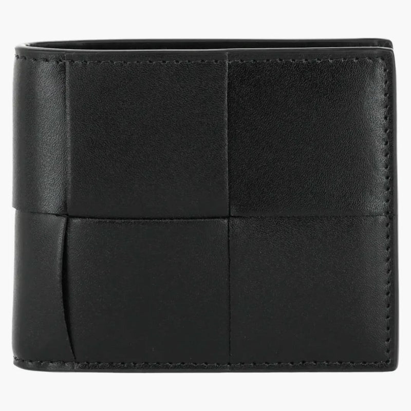 Bottega Veneta Intrecciato Bifold Wallet Black/silver