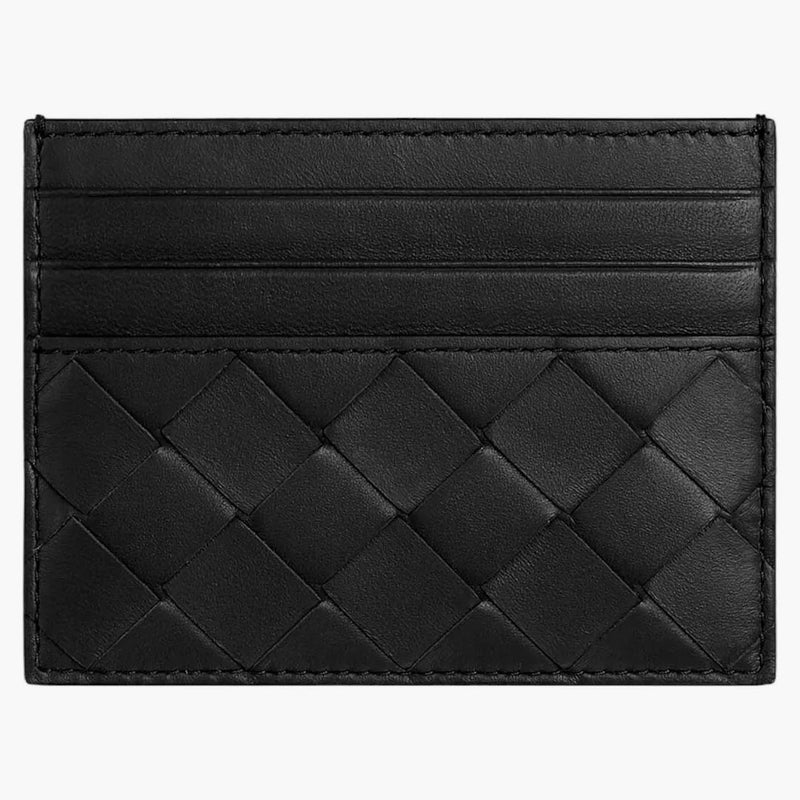 Bottega Veneta Intrecciato Card Case (635042 Vcpp3 8425) Black