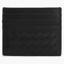 Bottega Veneta Intrecciato Card Case Black