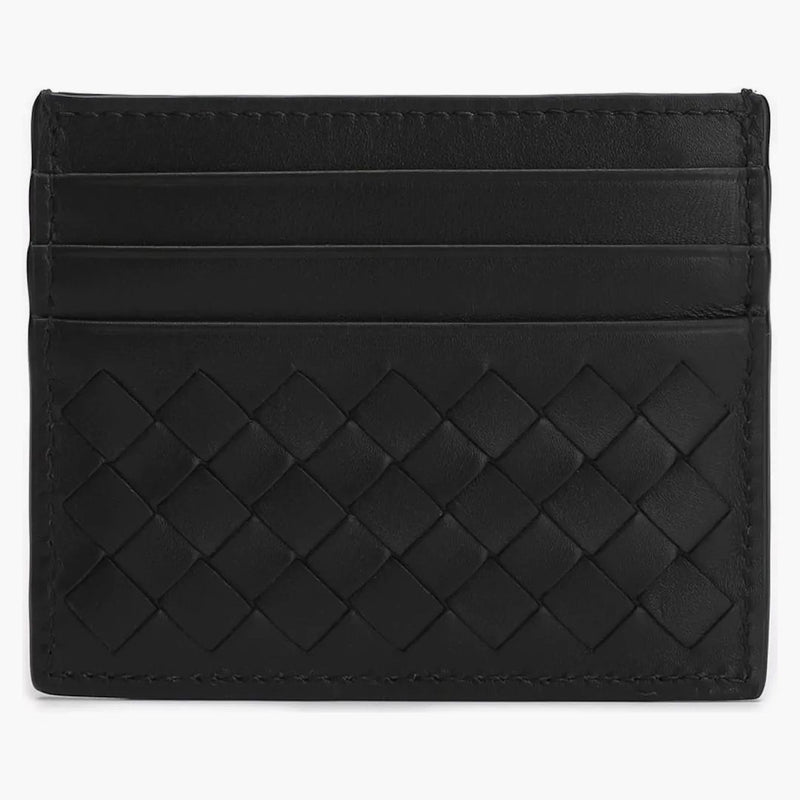 Bottega Veneta Intrecciato Card Case Black