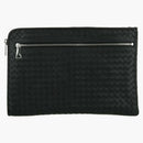 Bottega Veneta Intrecciato Documento Caschia nero/argento