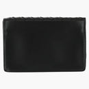 Bottega veneta intrecciato klaff visitkort plånbok svart/svart