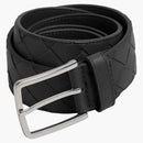 Bottega Veneta Intrecciato Cinturón de cuero negro