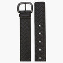 Bottega Veneta Intrecciato Leather Belt Brown