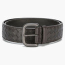 Bottega Veneta Intrecciato Leather Belt Brown
