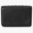Bottega Veneta Intrecciato Card de cuero Negro Negro