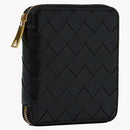 Bottega Veneta Intrecciato de cuero billetera negra