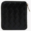 Bottega Veneta Intrecciato de cuero billetera negra