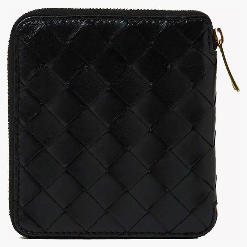 Bottega Veneta Intrecciato Leather Wallet Black