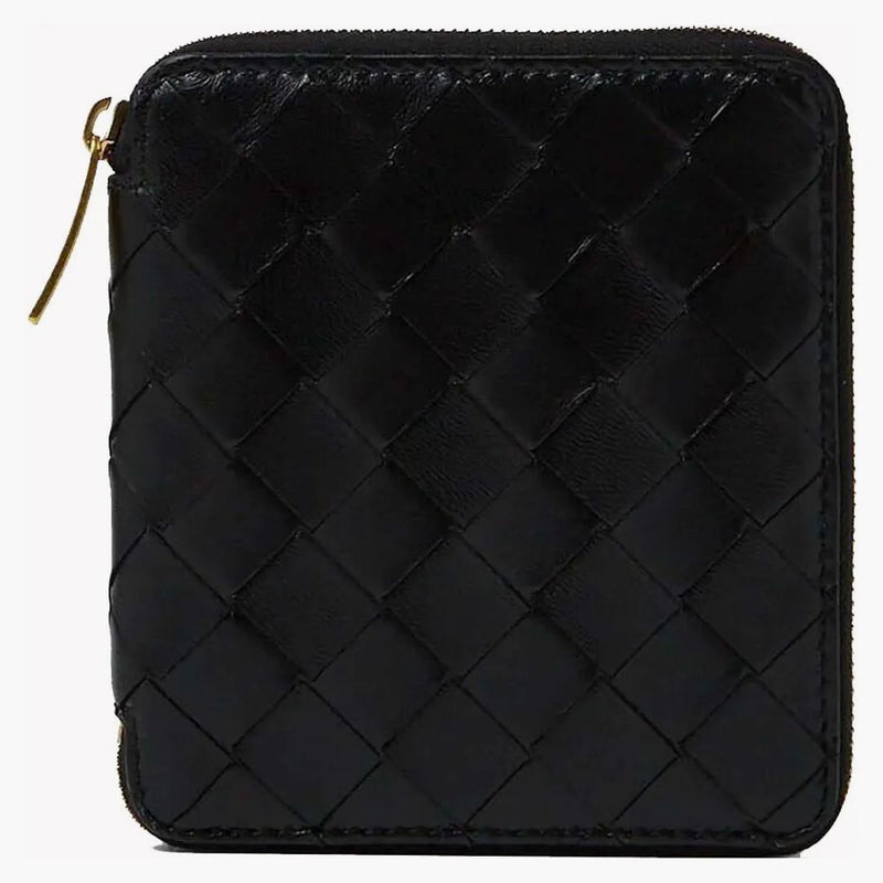 Bottega Veneta Intrecciato Leather Wallet Black