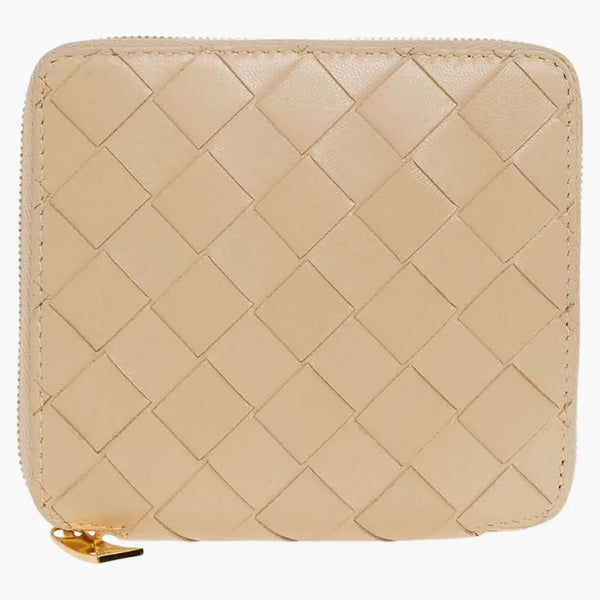 Bottega Veneta Intrecciato Leather Wallet Porridge