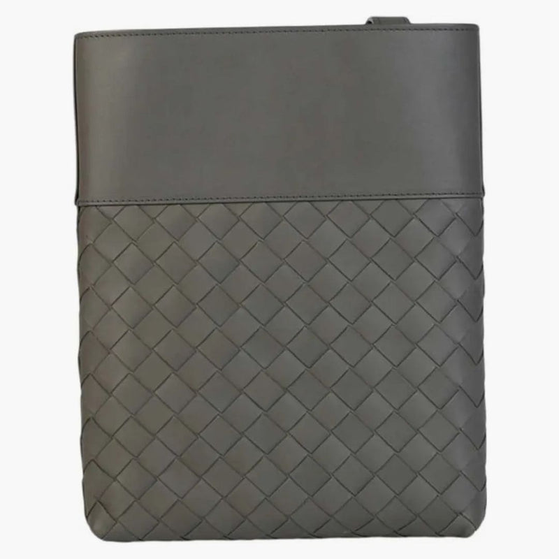 Bottega Veneta Intrecciato Messenger Graphite