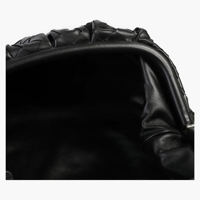 BOTTEGA Veneta Intrecciato Pouch Bag Black