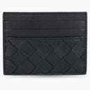 Bottega Veneta Intrecciato Weave (6 ranura) Billetera Negro