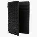 Bottega Veneta Intrecciato Weave Card Holder Black