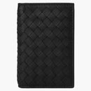 Bottega Veneta Intrecciato Weave Card Holder Black