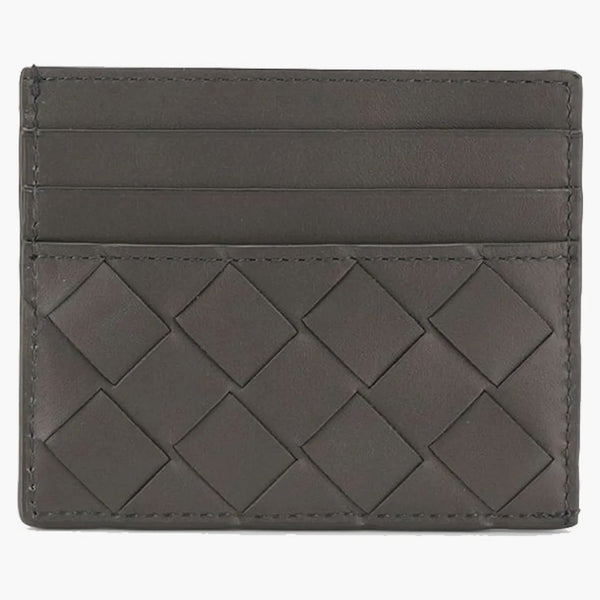 Bottega Veneta Intrecciato Weave Cardholder Black