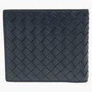 Bottega Veneta Intrecciato Weave Wallet Navy