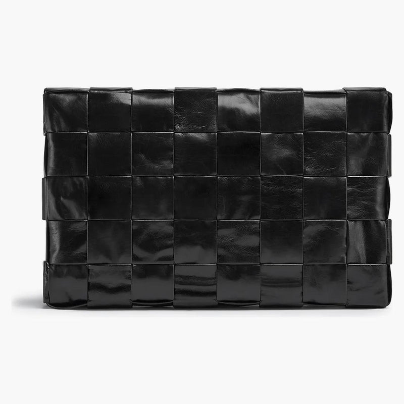 Bottega Veneta Intreccio Casesette Maxi Black