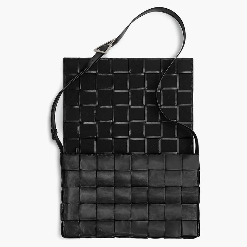Bottega Veneta Intreccio Casesette Maxi Black