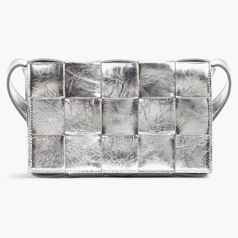 Bottega Veneta Intreccio Casesette Silver