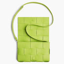 Bottega Veneta Intreccio Weave Cassette Acid Kiwi