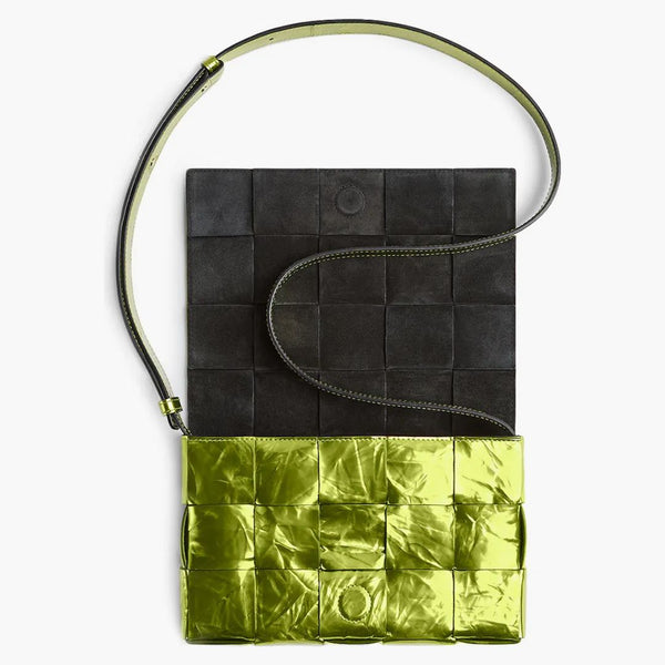 Bottega Veneta Intreccio Weave Cassette Chlorophyll