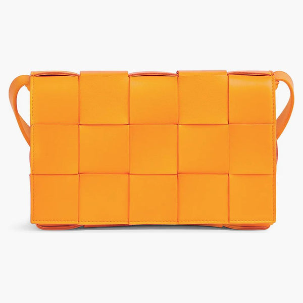 Bottega Veneta Intreccio Weave Cassette Tangerine