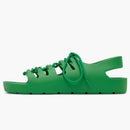 Bottega Veneta Jelly Lace Up Sandal Green