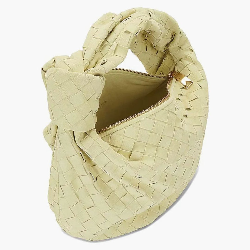 Bottega Veneta Jodie Intrecciato Shoulder Bag Teen Lemon