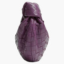 Bottega Veneta Jodie intrecciato top handle mini eggplant