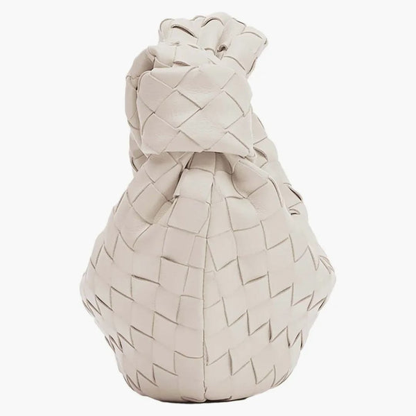 Bottega Veneta Jodie Mini Intrecciato Chalk