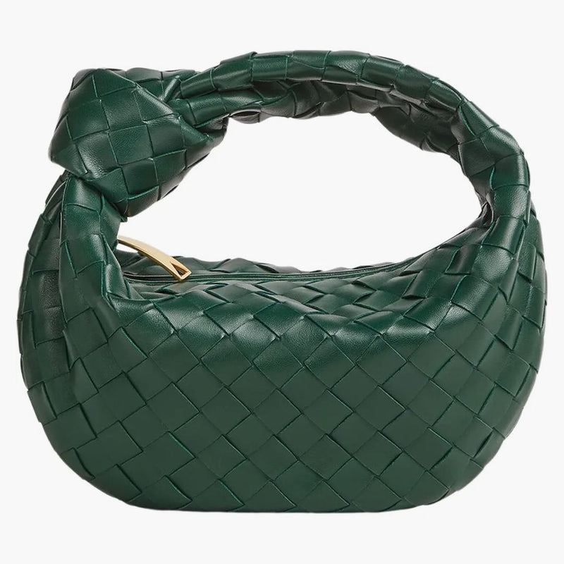 Bottega Veneta Jodie Top Handle Bag Mini Intreccio Green