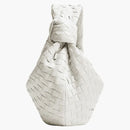 Bottega Veneta Jodie Top Handle Bag Teen Intrecciato White