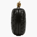 Bottega Veneta Knot Foulard Intrecciato Minaudere Black