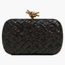 Bottega Veneta Knot Foulard Intrecciato Minaudere Black